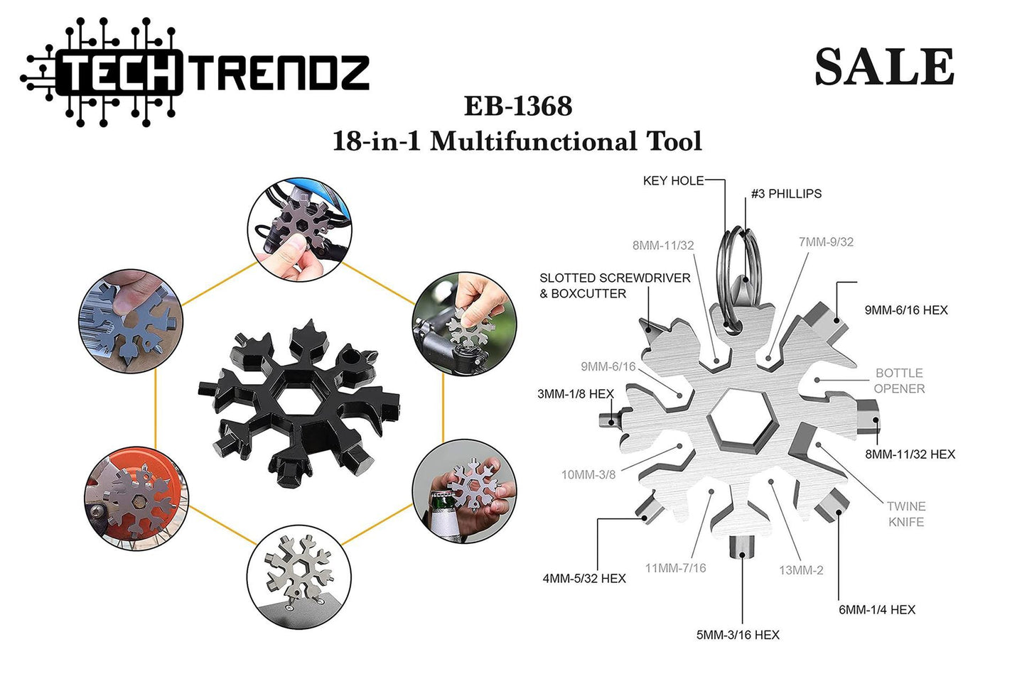 18-in-1 Multifunctional Tool