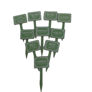 Herb Markers (10-piece set) (CLEARANCE)