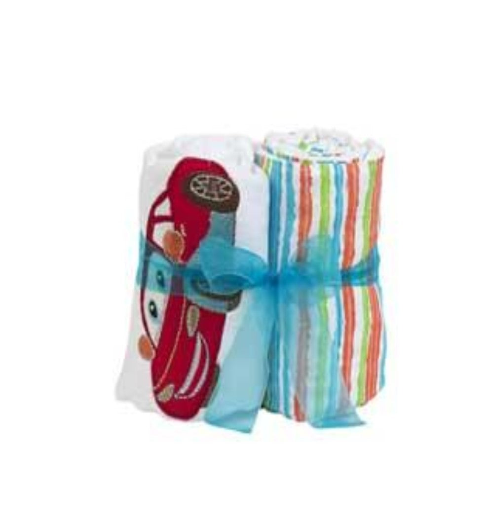 Carl Car Double Burp Cloth Gift Set (CLEARANCE)