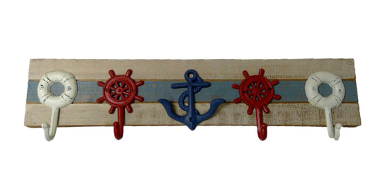 Coastal Wall Hooks on Wood (CLEARANCE)