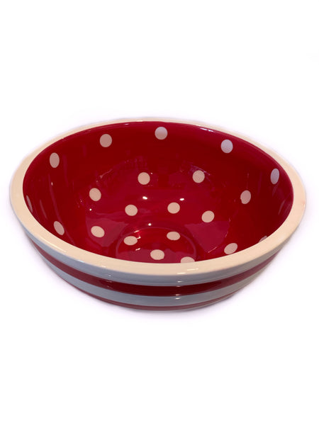 Bowl - Red & White Stripe (CLEARANCE)