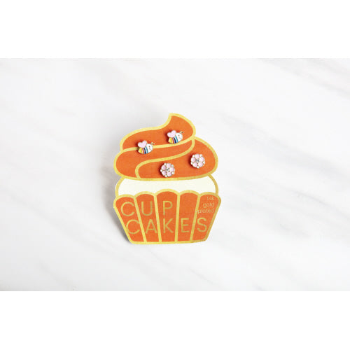 Cupcake Stud Earring Set