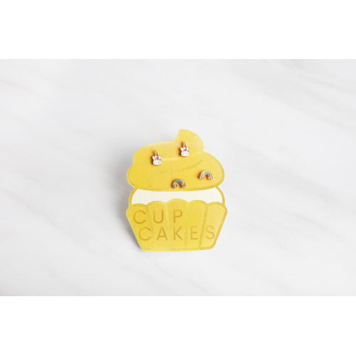 Cupcake Stud Earring Set