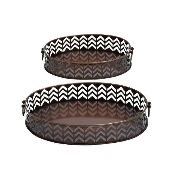 Metal Tray Set (2 pc.) (CLEARANCE)