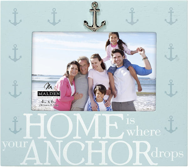 4x6 HOME IS WHERE ANCHOR IS Frame (CLEARANCE)