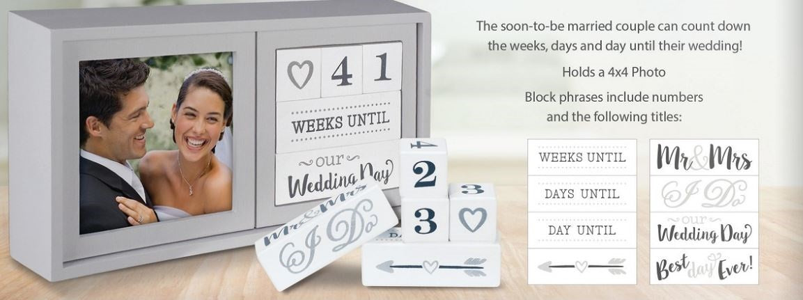 Wedding Countdown Block Calendar (CLEARANCE)