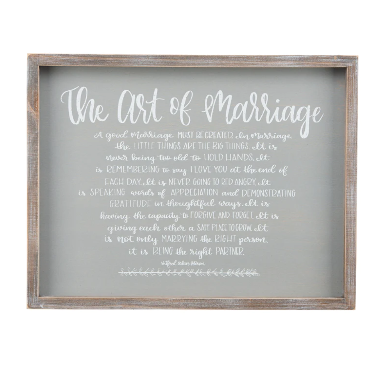 ART OF MARRIAGE Framed Board (CLEARANCE)