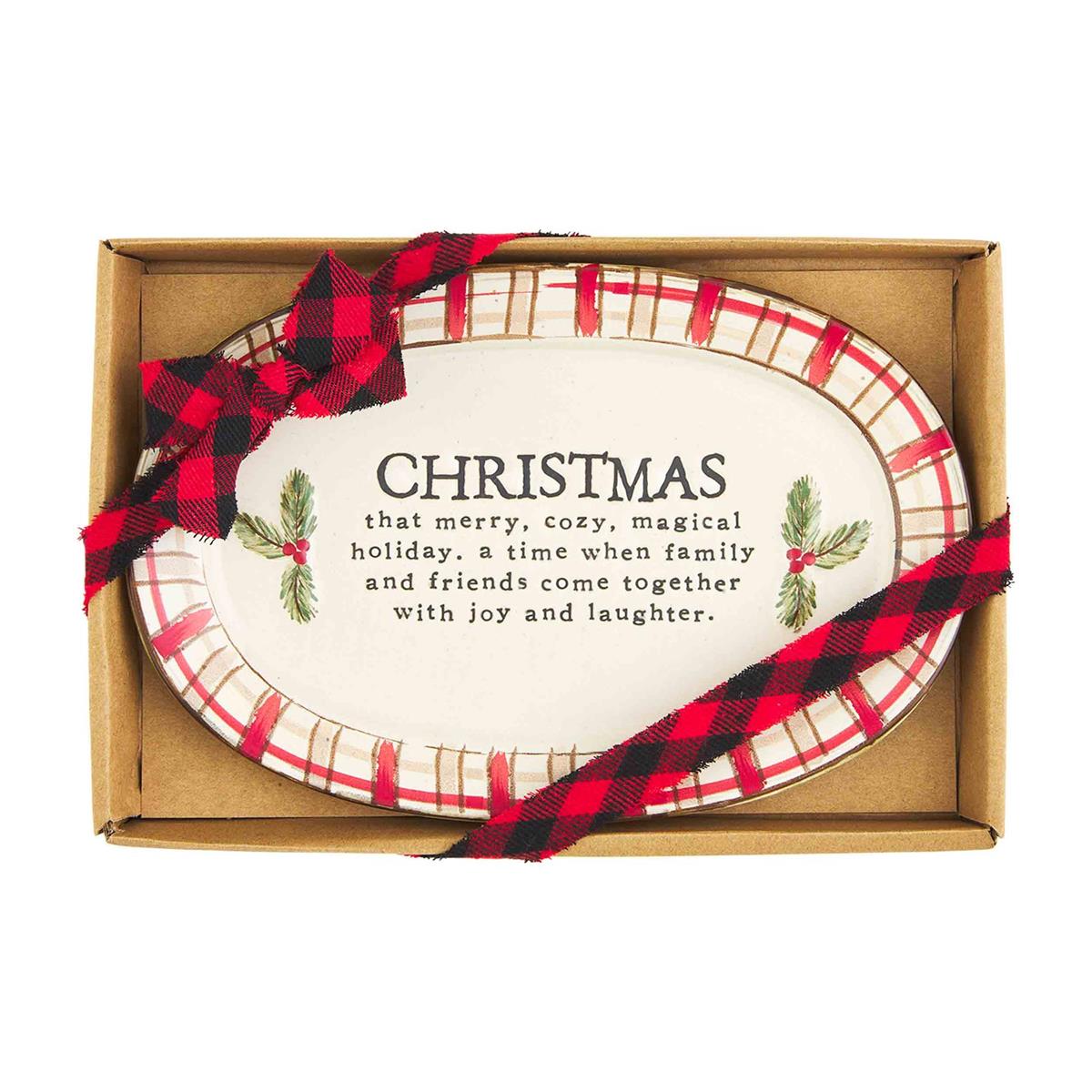 Holiday Lodge Sentiment Plate (CLEARANCE)