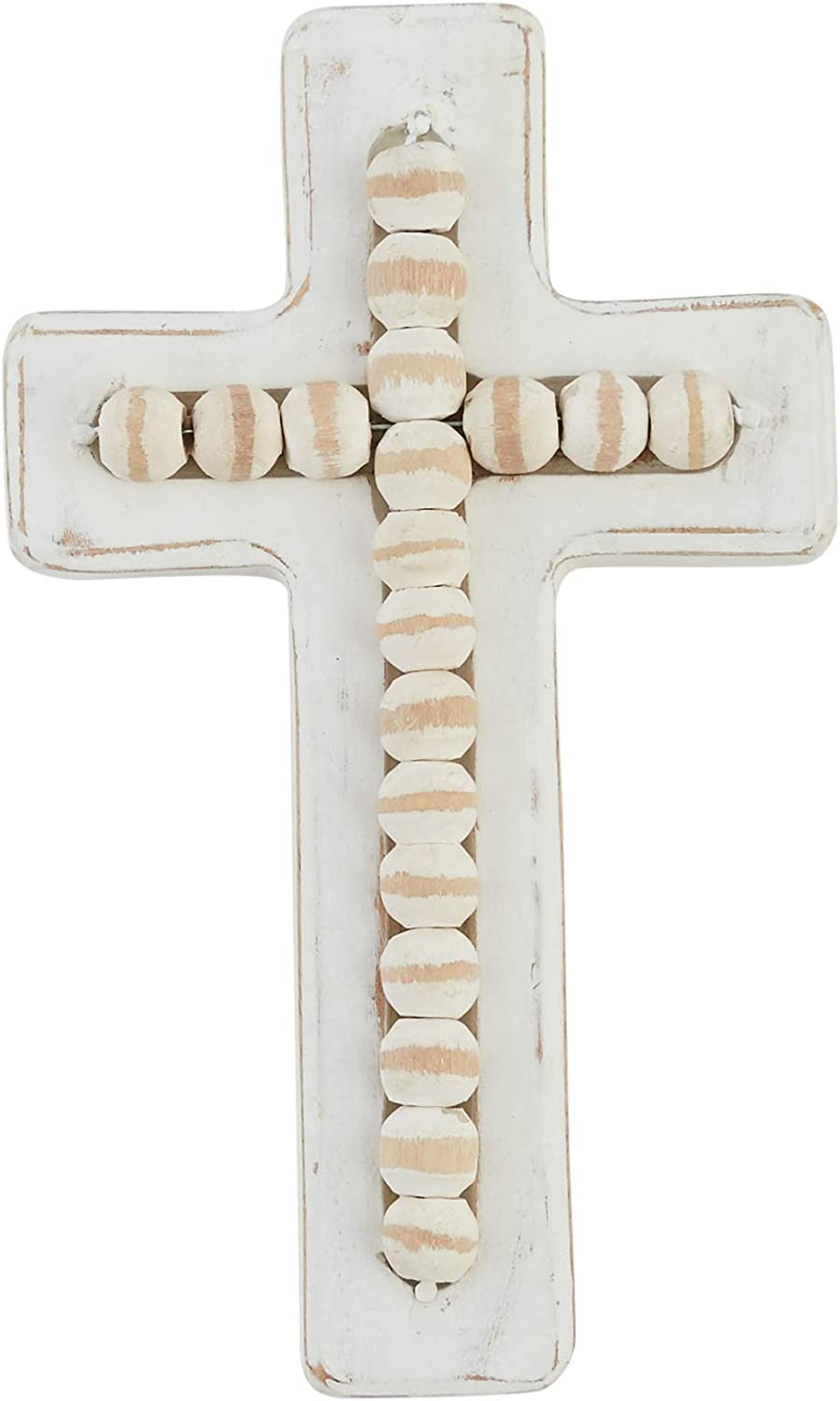 White-washed Beaded Crosses