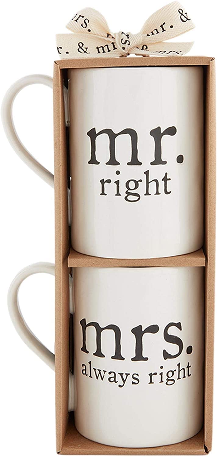 MR & MRS RIGHT Mug Set (CLEARANCE)