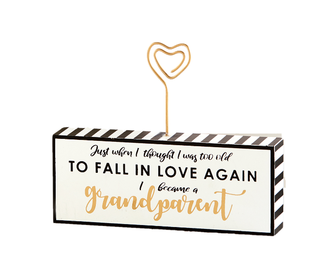 Photo Block w/Gold Wire Clip