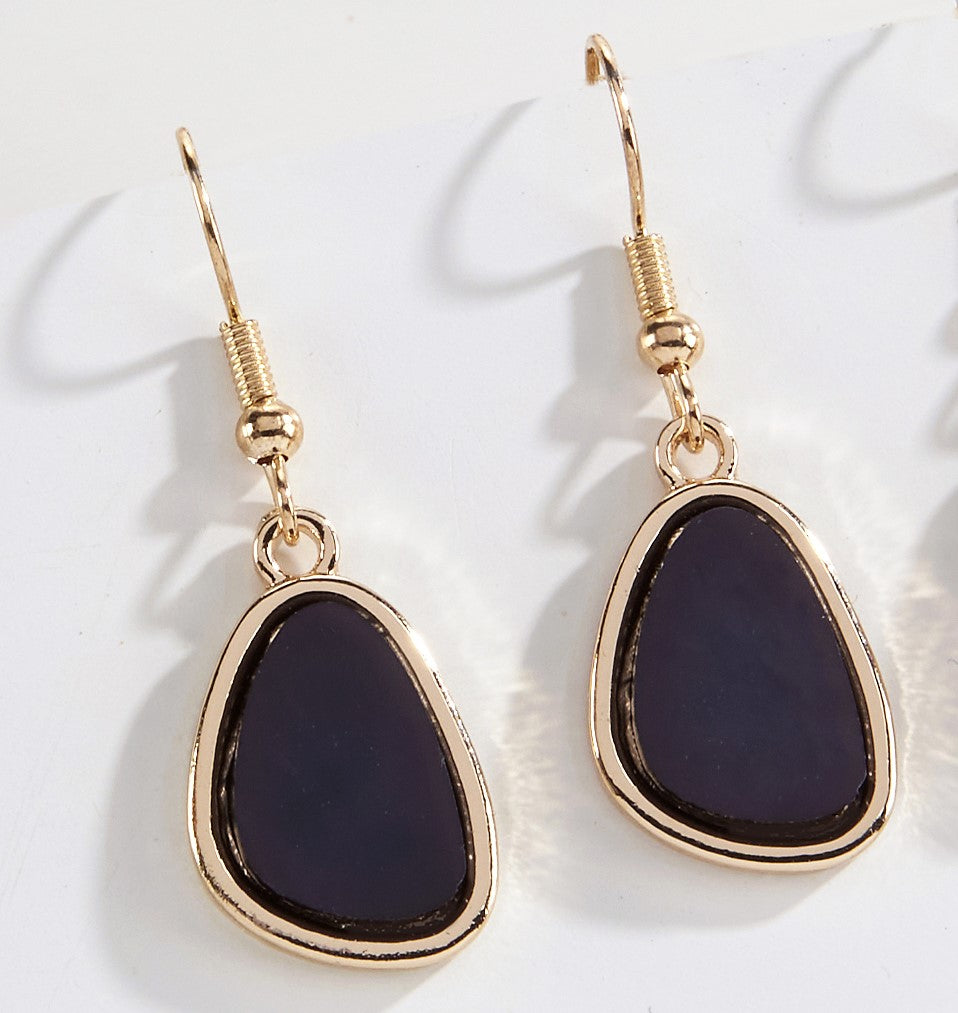 Stone Pendant Earrings