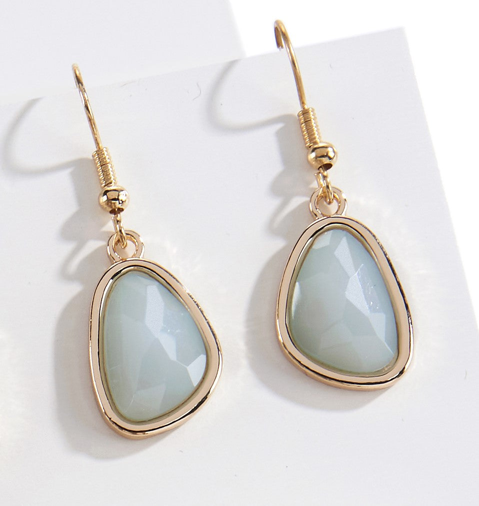 Stone Pendant Earrings