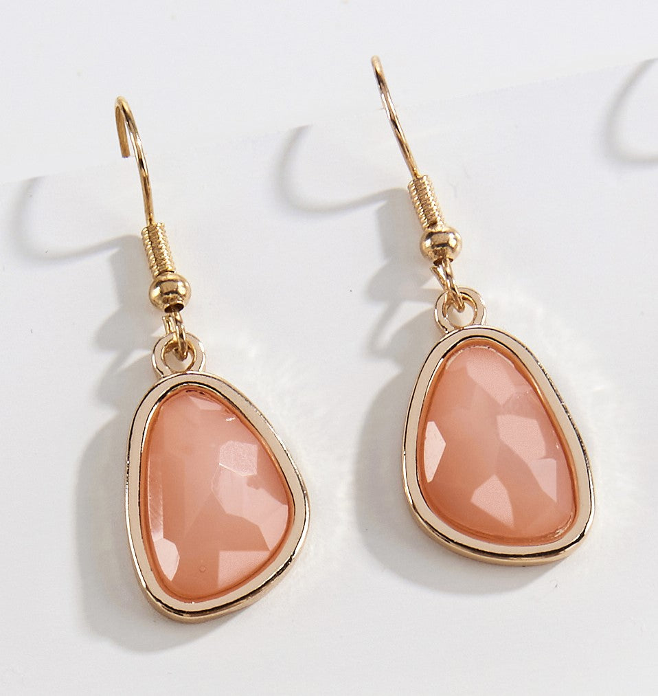 Stone Pendant Earrings