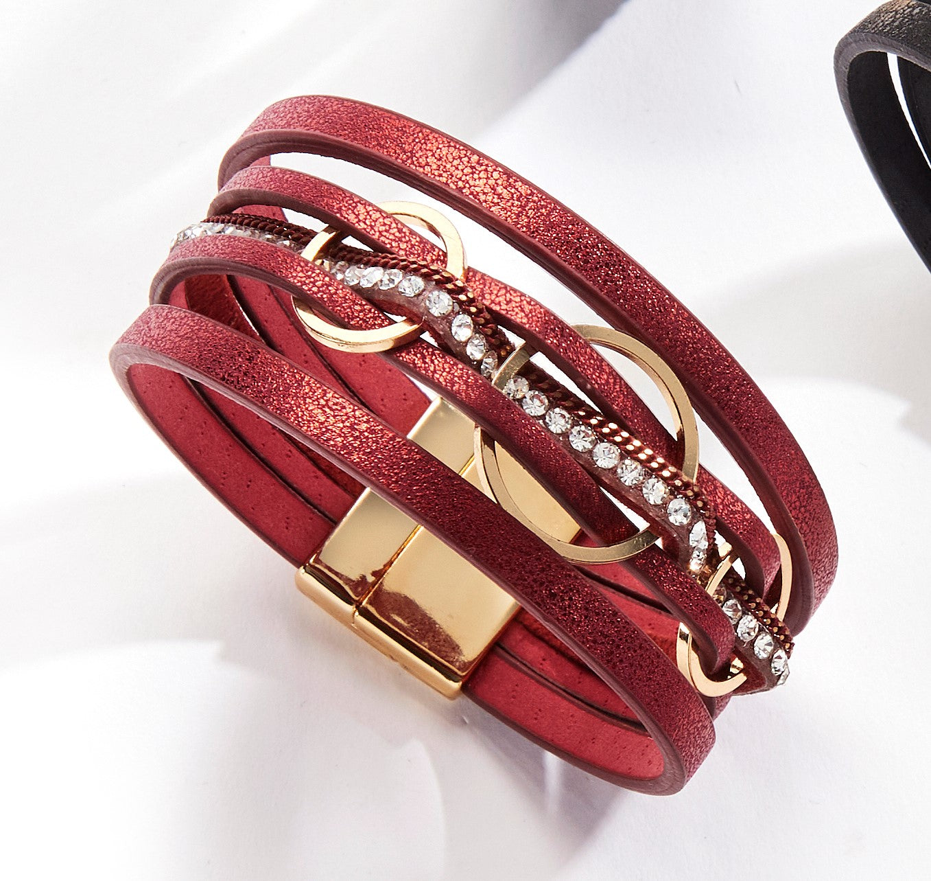 Links & Rhinestones Bracelet