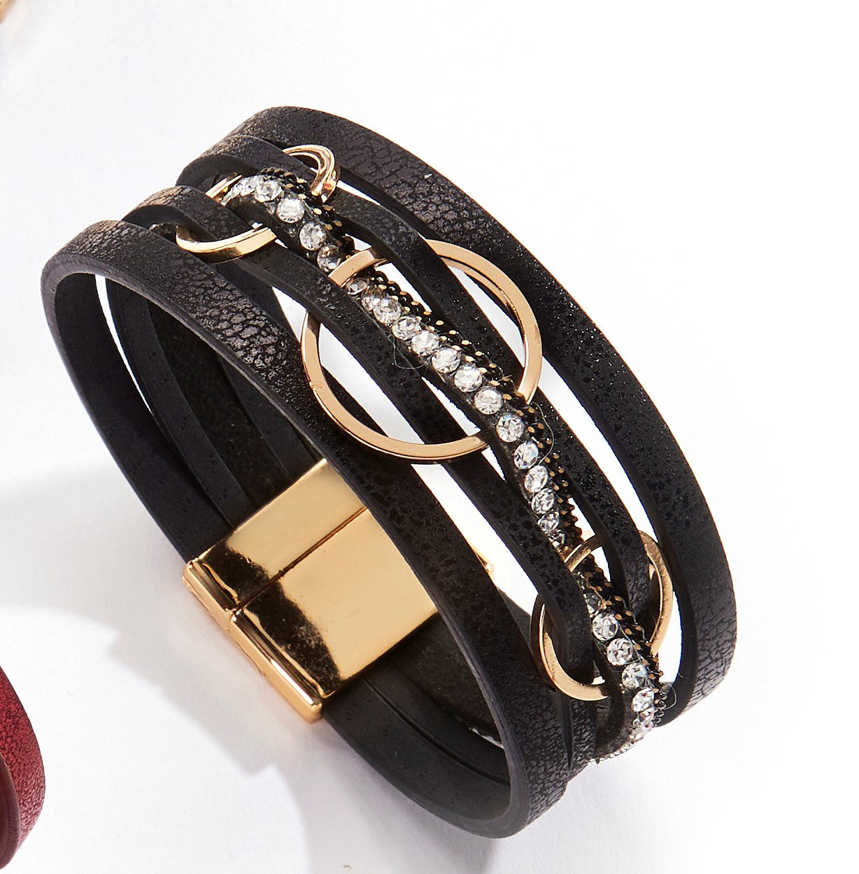 Links & Rhinestones Bracelet