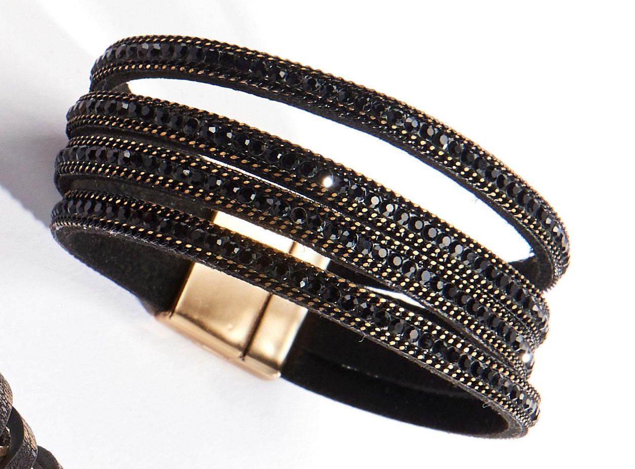 Links & Rhinestones Bracelet