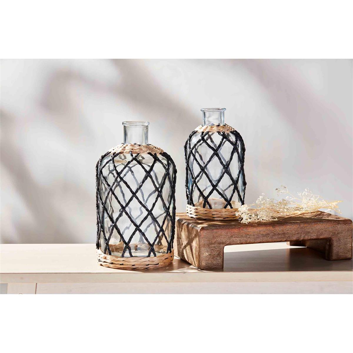 Black Woven Sleeve Vase (CLEARANCE)