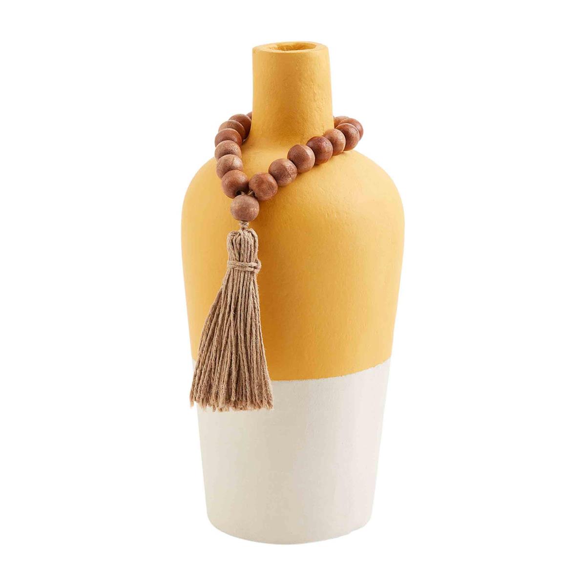Painted Vase w/Beads (CLEARANCE)