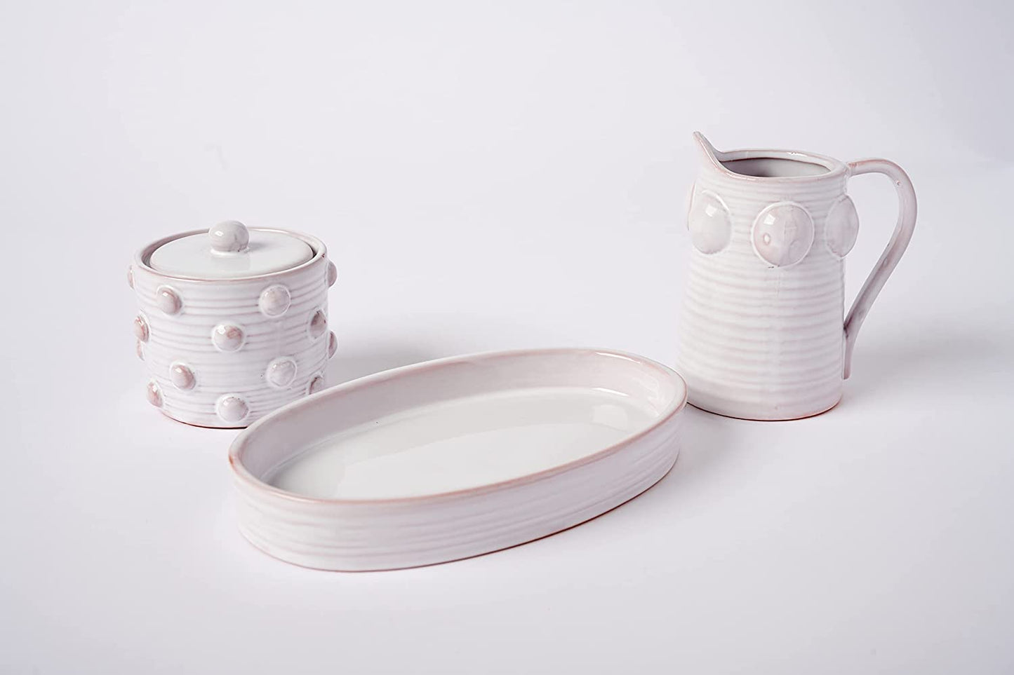 Beaded Cream & Sugar Set (CLEARANCE)