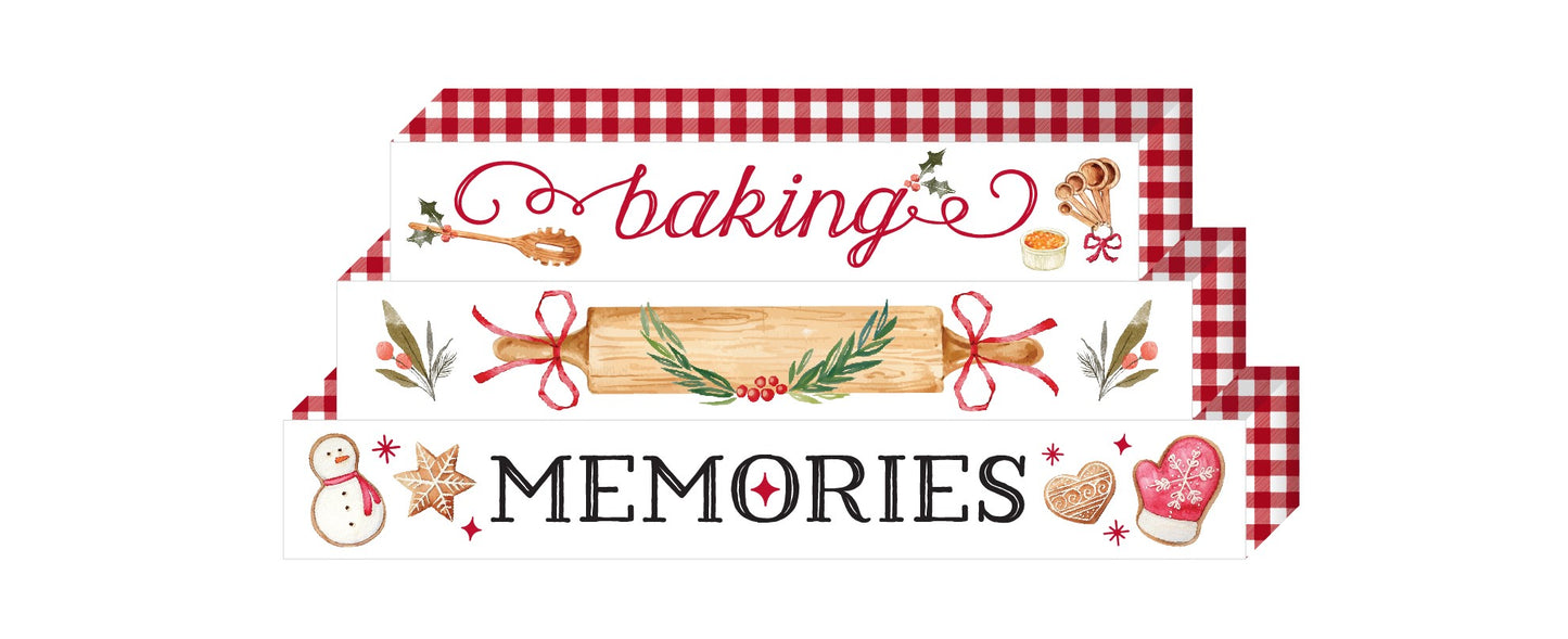 Stacked Holiday Block Sign