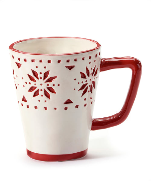 Ceramic Snowflake Mug (CLEARANCE)