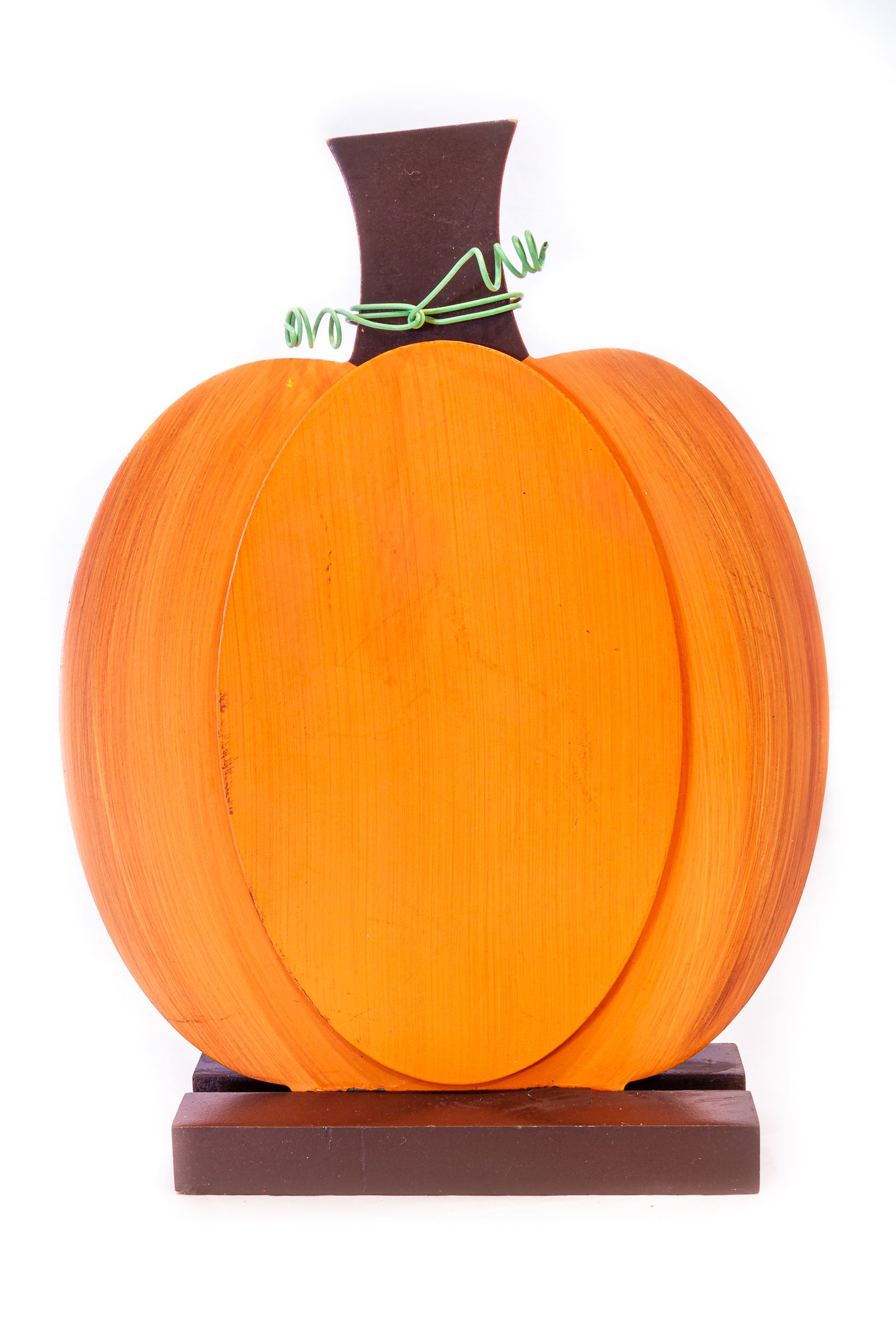 Wood Pumpkin on Base (CLEARANCE)
