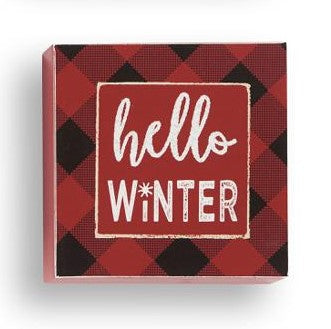 Buffalo Plaid Desk Block