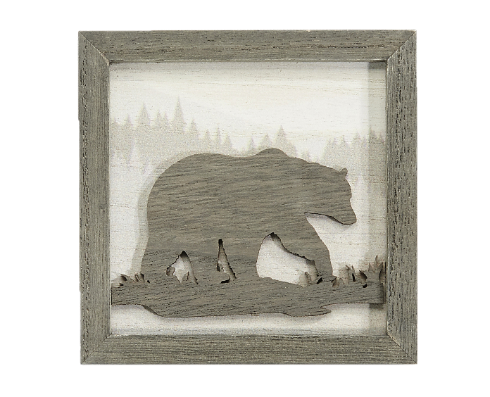 Laser-cut Woodland Art