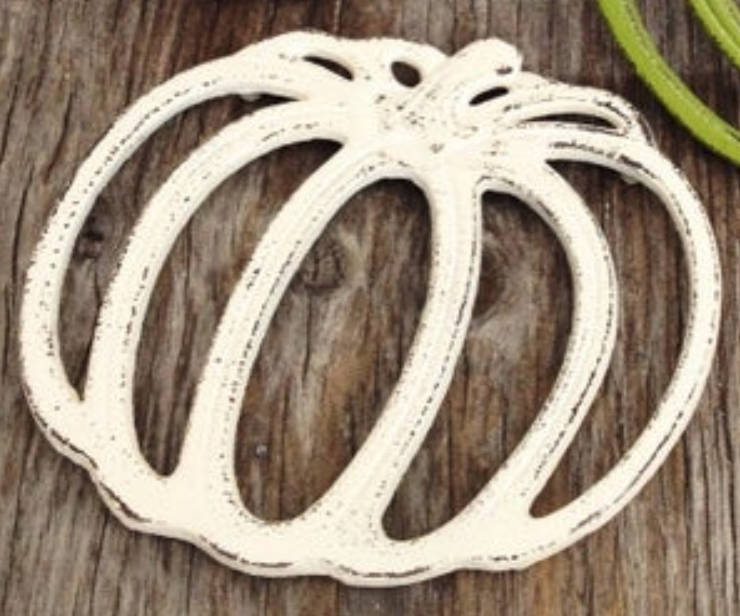 White Iron Pumpkin Trivet (CLEARANCE)