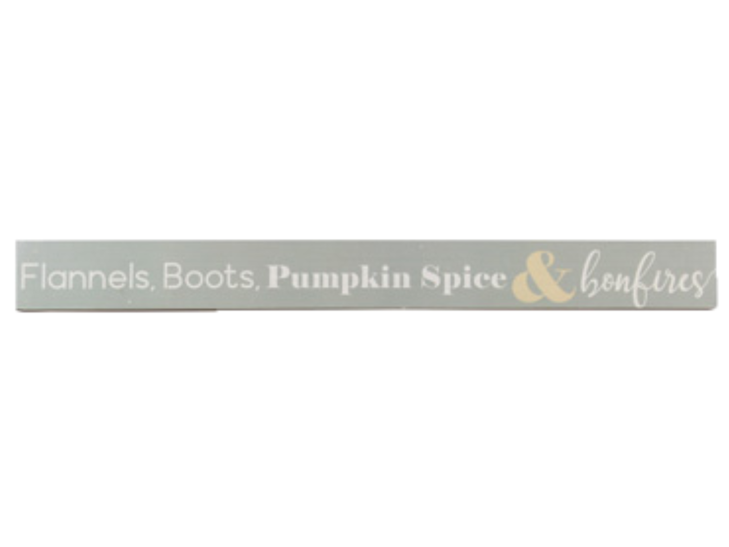 Long Block Fall Tabletop Sign