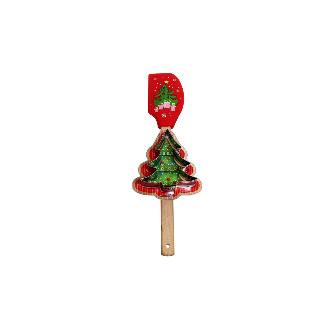 Spatula & Cookie Cutter Set - CHRISTMAS TREE (CLEARANCE)