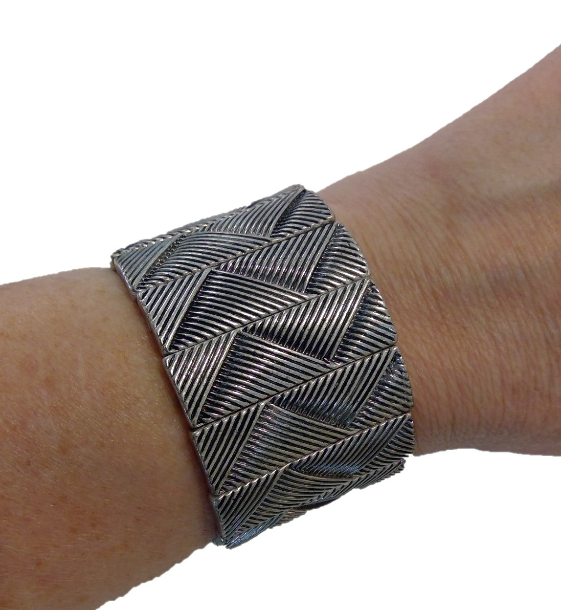 Silver Herringbone String Bracelet (CLEARANCE)