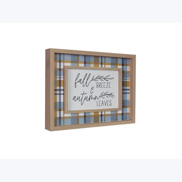 Wood Framed Fall Sign