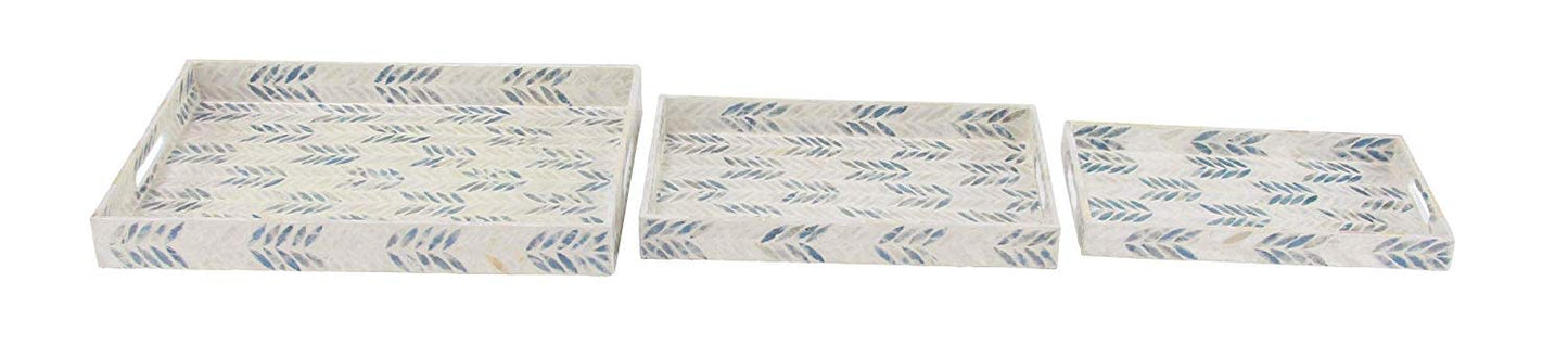 Mop Lacquer Tray (set of 3) (CLEARANCE)