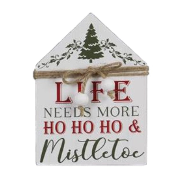 Wood Tabletop Sign w/Beads