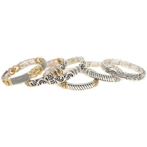Oxidized Stackable Bracelets