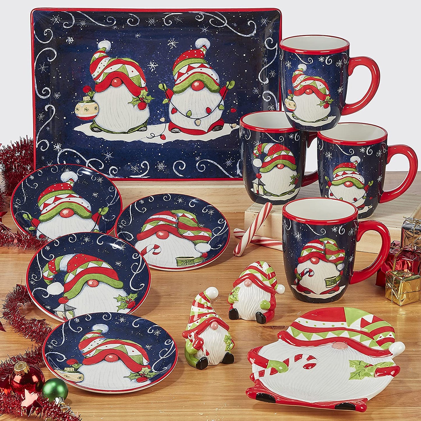 Holiday Magic Gnomes Tableware