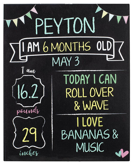Baby Milestone Chalkboard (CLEARANCE)