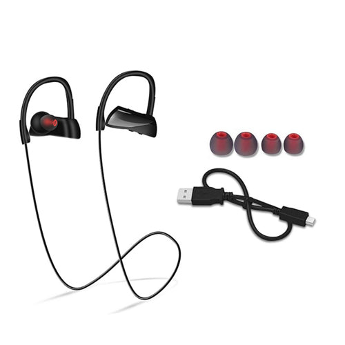 Waterproof Wireless BT Earphones - BLACK