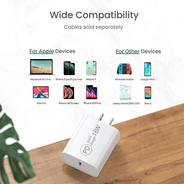 USB-C Adapter (18W) - WHITE