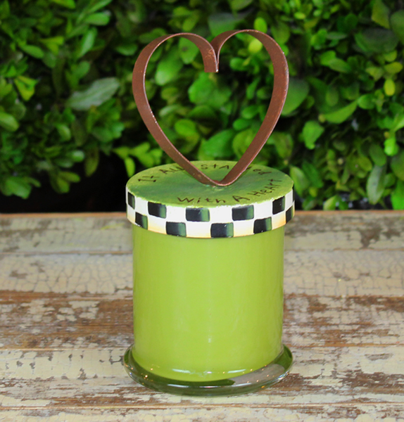 Heart of Round Top Candle (CLEARANCE)