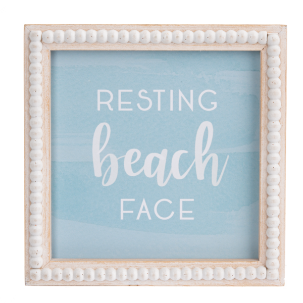 Beach Beaded Frame Decor