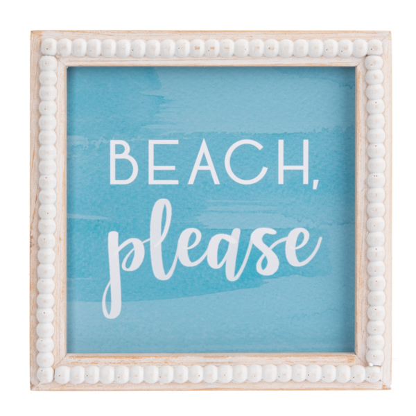 Beach Beaded Frame Decor