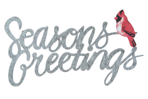 Cardinal Holiday Wall Sign (CLEARANCE)