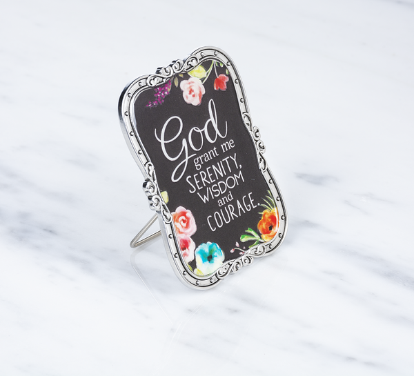 Flowers of Faith Magnet Plaque