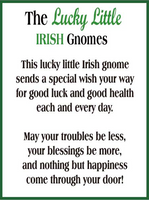 Lucky Irish Gnome Shelfsitters (CLEARANCE)