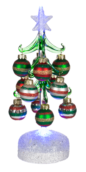 Light Up Tree with Ornaments