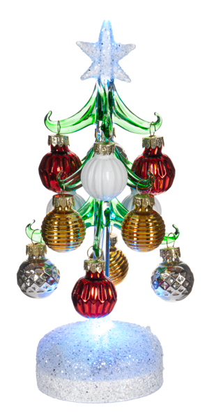Light Up Tree with Ornaments