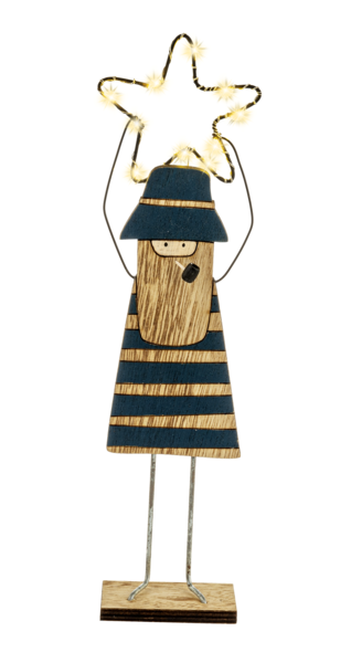 LED Vintage Fisherman Figure